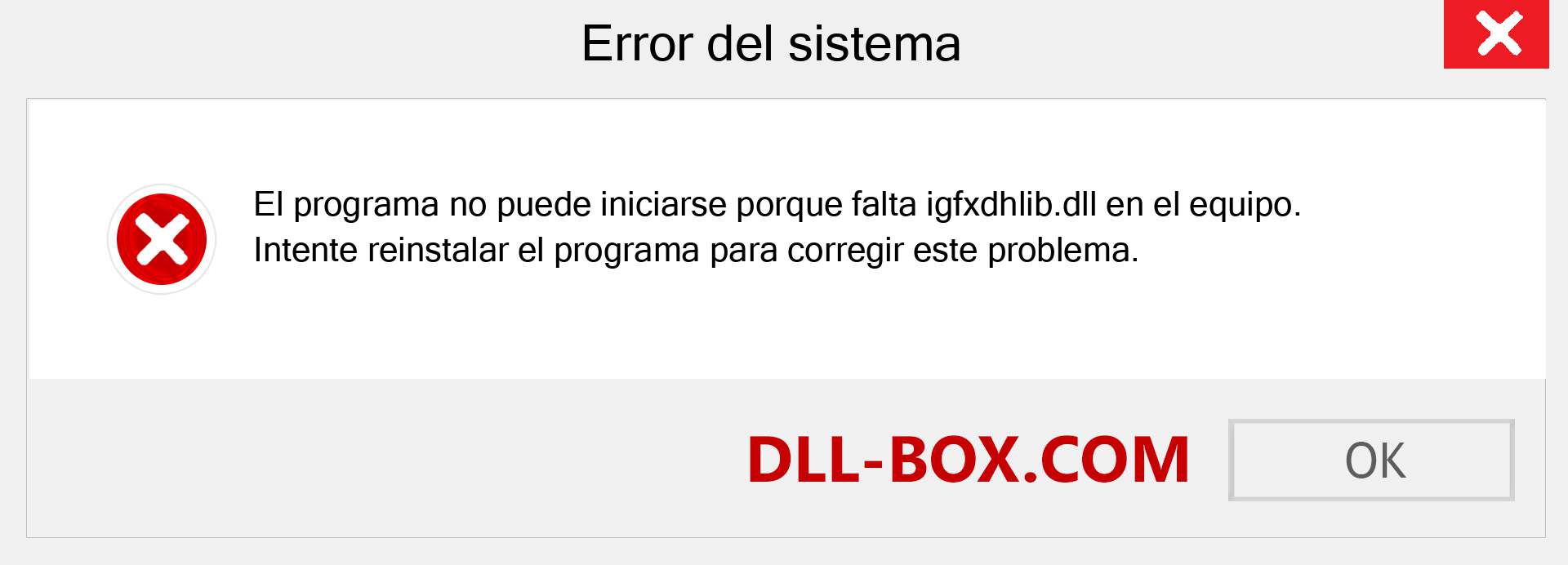 ¿Falta el archivo igfxdhlib.dll ?. Descargar para Windows 7, 8, 10 - Corregir igfxdhlib dll Missing Error en Windows, fotos, imágenes